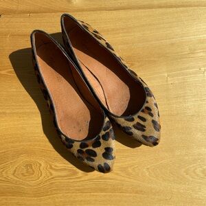 Madewell Leopard Pony Hair Flat